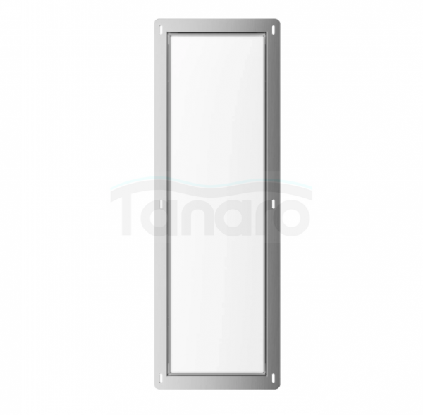 BALNEO Schowek na szczotkę WC Balneo Wall Box Brush L White Glass lewy do wbudowania w ścianę ze stali nierdzewnej biały