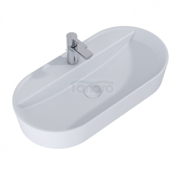 ELITA UMYWALKA BABETTE 82x42 NABLATOWA, CERAMICZNA STONE MATT 145106/RE040820017040