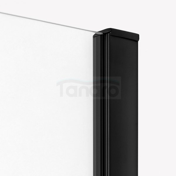 NEW TRENDY Kabina prysznicowa prostokątna PRIME BLACK 150x70x200 drzwi przesuwne black mat
