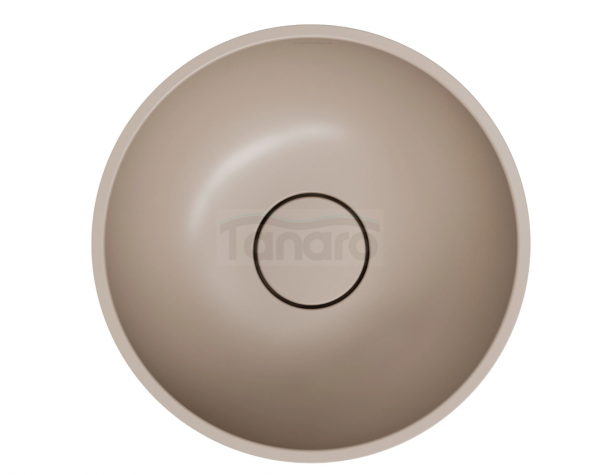 OMNIRES umywalka nablatowa, Ø35 cm SHELL M+ dune beige mat SHELL350UNDB