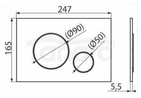 JELLOW - Przycisk uruchamiający OPTIMA BLACK do sytemu podtynkowego WC koła biały połysk  DLP.J.OPTIMA-P.CIRCLE-WH