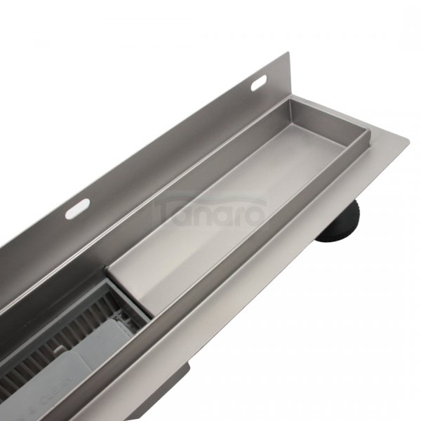 AQUALINE Odpływ liniowy przyścienny 2w1 ze stałym syfonem 90cm LS04900