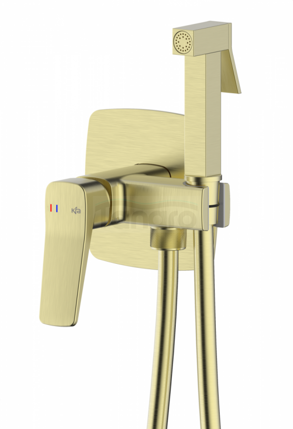 ARMATURA KRAKÓW KFA Bateria bidetowa podtynkowa MALAGA BRUSHED LIGHT GOLD 4529-512-31