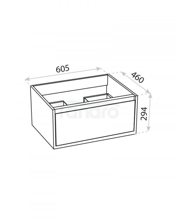LAVITA Szafka wisząca Minnesota Mini White 600