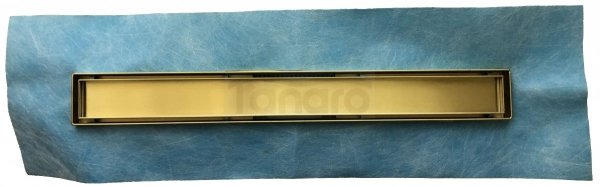 AQUALine - Odpływ liniowy posadzkowy złoty/gold 2w1 pod płytkę 100cm L04GL