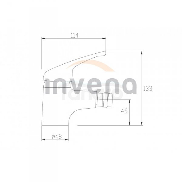 INVENA - Bateria bidetowa PEREA BB-05-001-Q