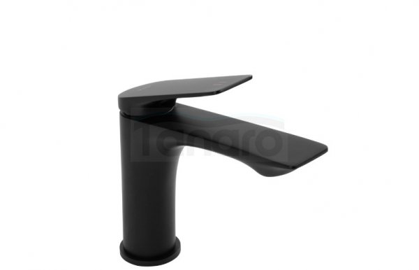 REA - Bateria umywalkowa AVALON czarna niska