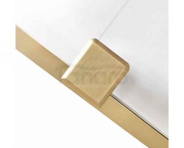 REA - Kabina Prysznicowa MONTANA Gold Brush / Złota Szczotkowana 110x90  /drzwi 110 + ścianka 90/