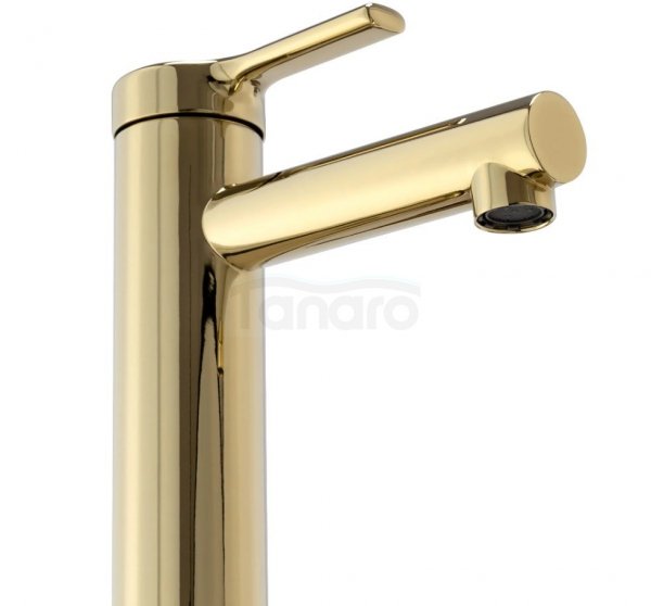 REA - Bateria umywalkowa PIXEL ZŁOTA / GOLD niska