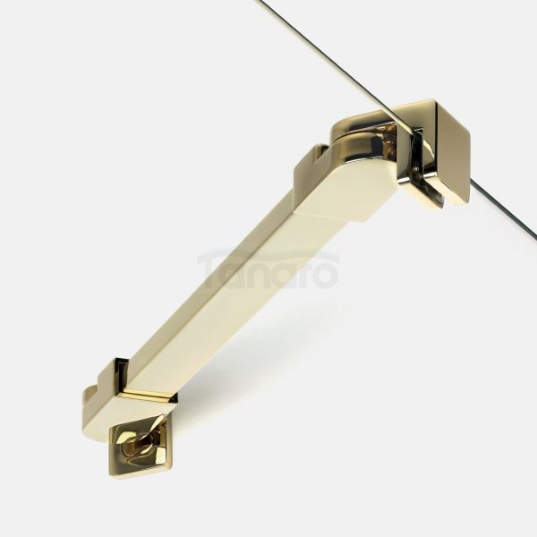 NEW TRENDY Kabina prysznicowa New Soleo Light Gold, pięciokątna, asymetryczna, drzwi pojedyncze 100x80 K-1666