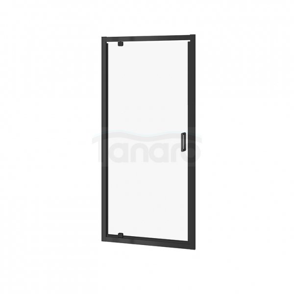 CERSANIT - Drzwi PIVOT kabiny prysznicowej ARTECO 90x190 czarne  S913-012