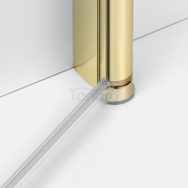 NEW TRENDY Kabina prysznicowa New Soleo Light Gold, pięciokątna, drzwi podwójne 80x80x195 K-1667