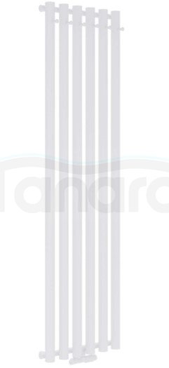 AQUAFORM - Grzejnik łazienkowy ASAMI PLUS pionowy 1500X512 625W / przył. dolne 50MM z wieszakami biały  GRŁ-G/AP-1500X512-B