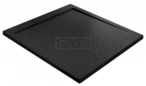 REA - Brodzik prysznicowy GRAND Black/Czarny  80x100