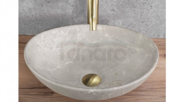 REA - Umywalka nablatowa SOFIA Beige Matt