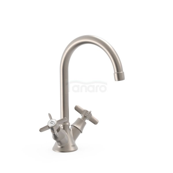 TRES CLASIC Bateria dwuuchwytowa umywalkowa- stal 24210901AC