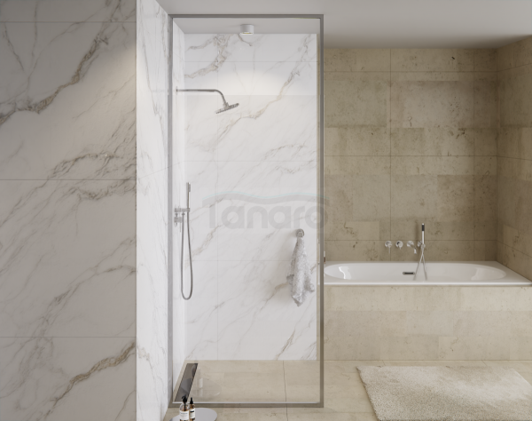 BESCO Ścianka walk-in Icon Chrom 120x200 z regulowanym profilem ICH-120-200C