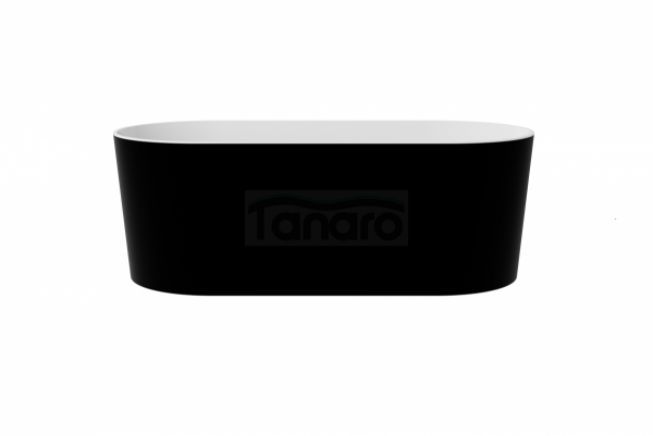 BESCO Wanna wolnostojąca Lova Matt B&amp;W 160 + klik-klak chrom czyszczony od góry #WMM-160LBKC