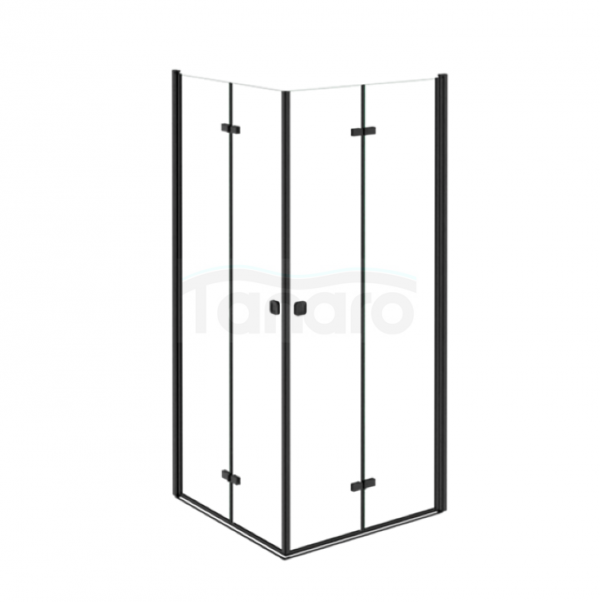 BESCO Kabina kwadratowa składana 80x80x195 Exo-H 80 Black KEHB-80-195