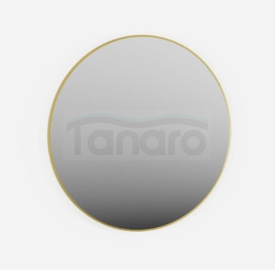 KROFAM - Lustro okrągłe COMO fi 80 cm, złota rama  ED8080-43Z--W