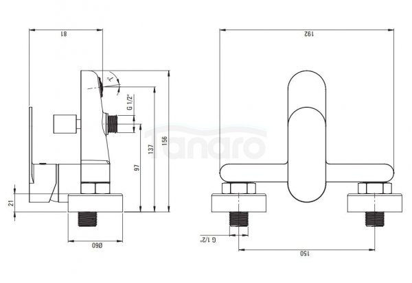 DEANTE Bateria wannowa ALPINIA NERO BGA_N10M