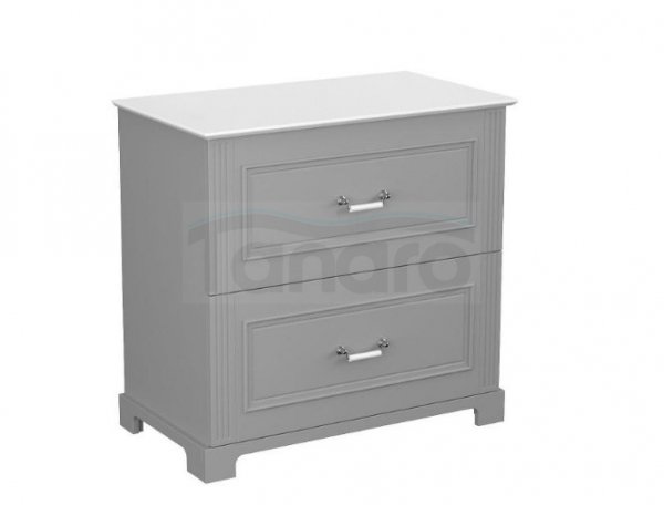 KROFAM - Szafka pod umywalkę OXFORD 80 cm, ciemno szary  OX 8070-54Z-S