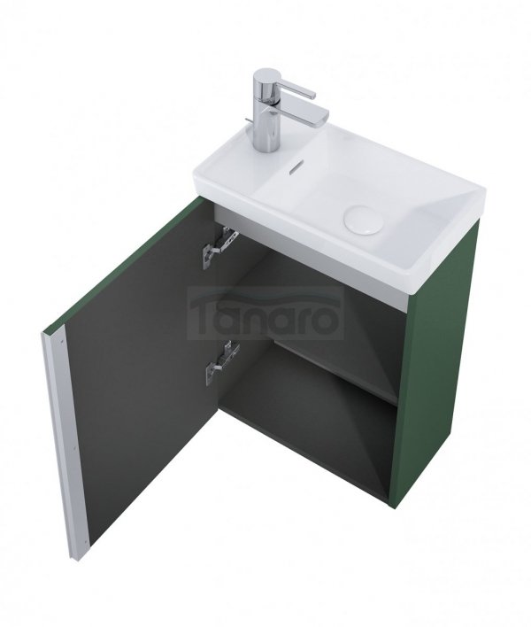 ELITA Szafka z umywalką SET SPRING 45 1D 44.5 x 68 x 24.5 (cm) FOREST GREEN MATT PDW 168779/RE020450137010