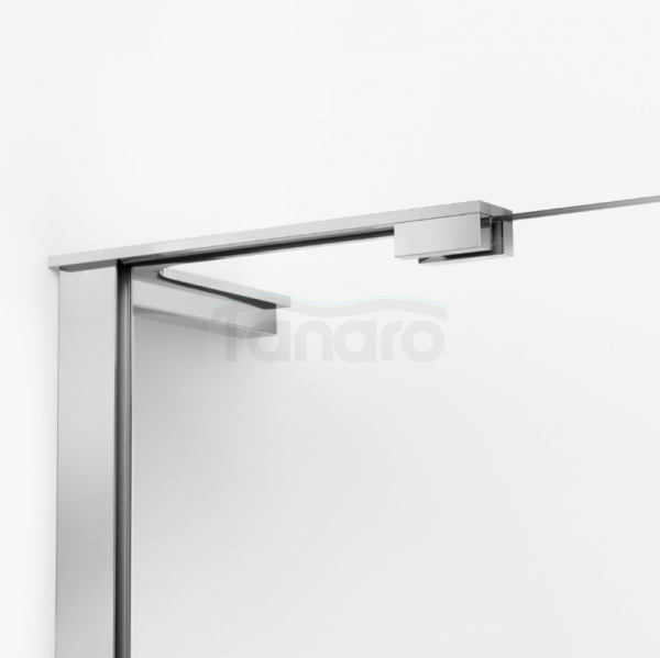 NEW TRENDY Kabina NESTA chrom 1D prostokątna L 80x100x200 czyste 6mm Active Shield 2.0 K-3599