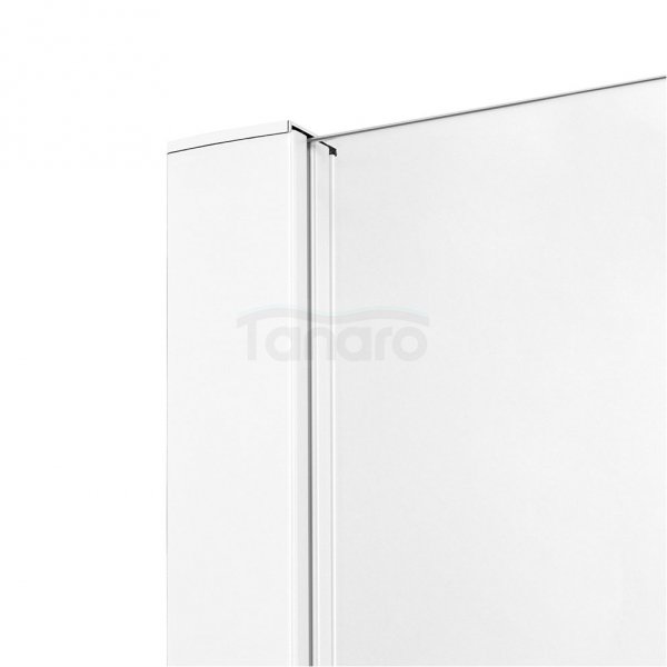 NEW TRENDY Drzwi wnękowe prysznicowe przesuwne PRIME WHITE 120x200 D-0404A/D-0405A