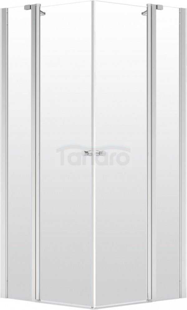 DEANTE - Kabina kwadratowa 80 cm ALPINIA szkło transparentne, profile chrom  KGA 042P