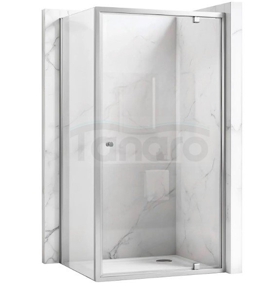 REA - Kabina Prysznicowa PRIMO SWING CHROM uchylne drzwi 100 + ścianka 90
