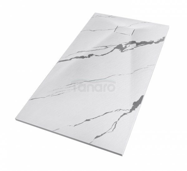 BESCO Brodzik prostokątny Vexo Marble 130x90 VM-130-90-P