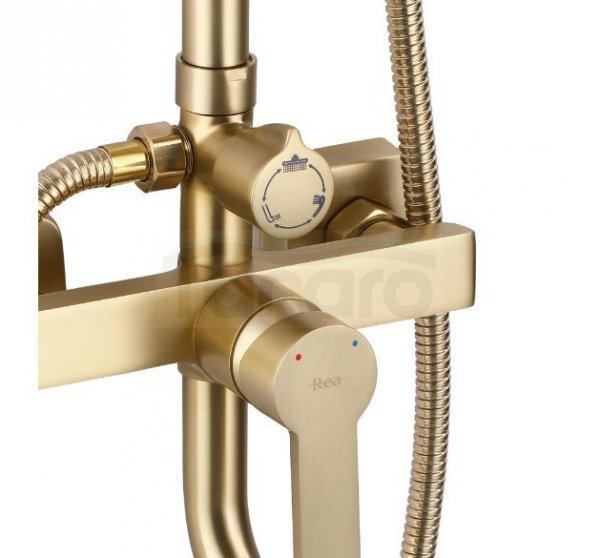 VEDO -  Bateria wannowa wolnostojąca DESSO ORO złoto  VBD4008/ZL