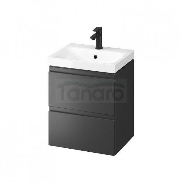CERSANIT - Set B892 MODUO 50 antracytowy (szafka + umywalka)  S801-482