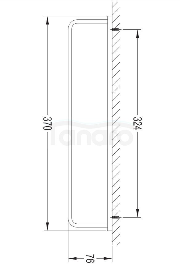 OMNIRES - Wieszak na ręcznik, 37 cm DARLING DA70230GL