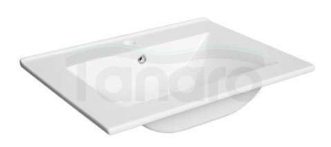 AQUAFORM - umywalka meblowa ceramiczna BILBAO 60 głębokość 46 biała z otworem  AQ.448-0421160