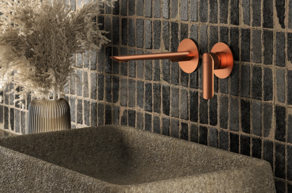 VEDO Bateria umywalkowa ścienna podtynkowa ALETTA ROSSO VBA5012/C/SM - z korkiem typu klik-klak