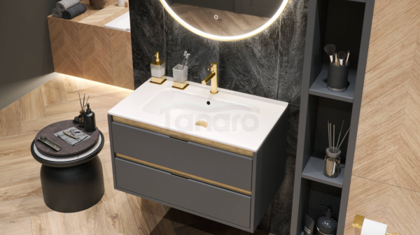 EXCELLENT Pik umywalka meblowa 81x46,5 cm prostokątna z otworem na baterię, biały połysk CEEX.6517.800.WH