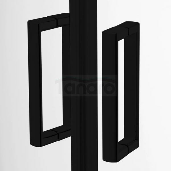 NEW TRENDY Kabina prysznicowa Suvia Black 80x80x201 z brodzikiem ZS-0011
