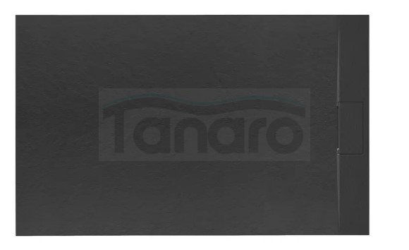 REA - Brodzik prysznicowy BAZALT Black/Czarny 80x120