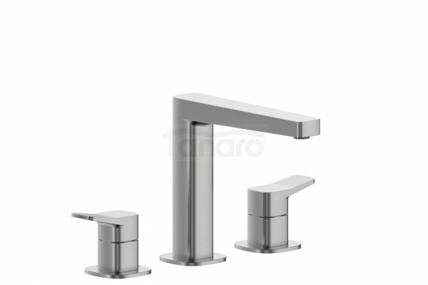 ARMATURA KRAKÓW KFA bateria umywalkowa 3-otworowa stojąca MALAGA GUN METAL GREY 4522-221-61
