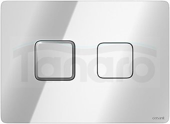 CERSANIT - Przycisk pneumatyczny ACCENTO Square chrom błyszczący  S97-057