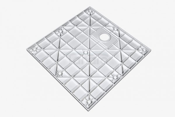 BESCO Brodzik kwadratowy Vexo Marble 80x80 VM-80-80-K
