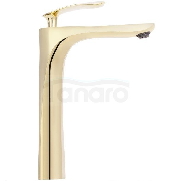REA - Bateria umywalkowa ORBIT Gold / Złota Wysoka