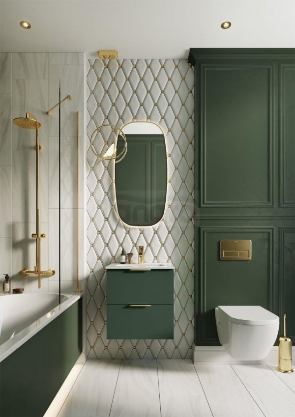 ELITA Zestaw z umywalką SET STREET PLUS 50 2S 50 x 53 x 34 FOREST GREEN MATT PDW 168898/RE020500107010