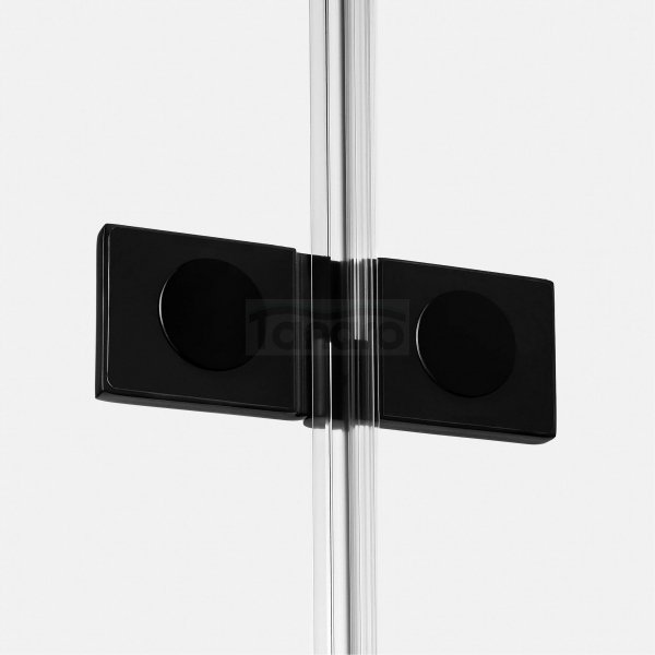 NEW TRENDY Kabina prysznicowa REFLEXA BLACK 1D prostokątna P 80x70x200 szkło czyste 6mm Active Shield 2.0 EXK-4913