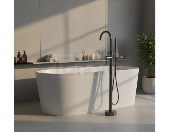 REA - Bateria wannowa wolnostojąca podłogowa LUNGO Tytan