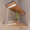 Podwójny wspornik Półki loft pod Półkę 30 cm Wieszak Uchwyt 40MM