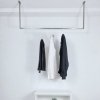 Wieszak w stylu loft do garderoby nierdzewny inox na ubrania  MetalFab