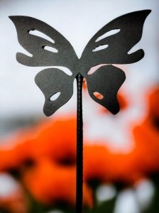 Podpórka podpora do roślin kwiatów  wzór Motyl 60 cm